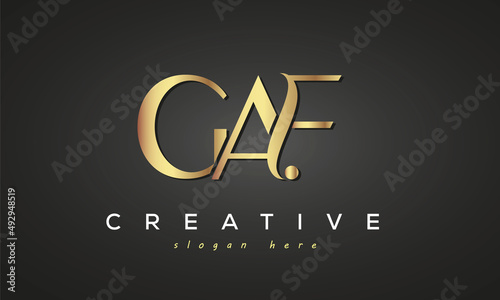 GAF creative luxury logo design
