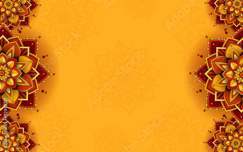 Beautiful mandala background template