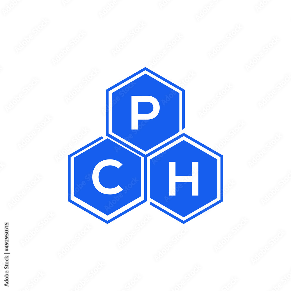 PCH letter logo design on White background. PCH creative initials letter logo concept. PCH letter design. 