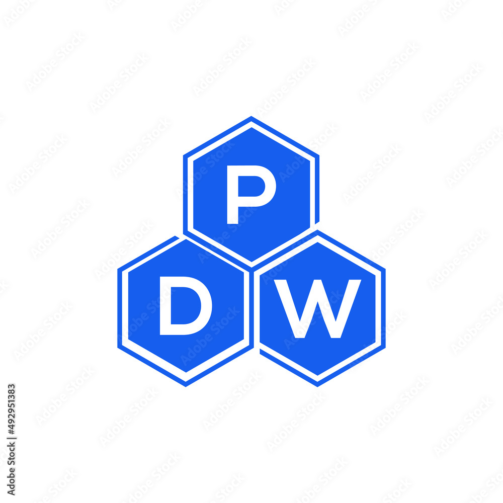 PDW letter logo design on White background. PDW creative initials letter logo concept. PDW letter design. PDW letter logo design on White background. PDW creative initials letter logo concept. PDW letter design.