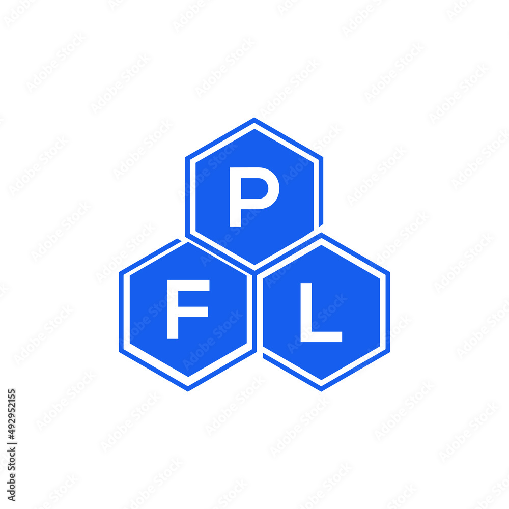 PFL letter logo design on White background. PFL creative initials letter logo concept. PFL letter design. PFL letter logo design on White background. PFL creative initials letter logo concept. PFL letter design.
