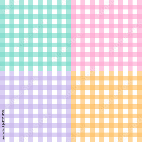 Colorful simply checked pattern