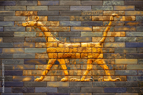 Stampa su tela blue-tiled Ishtar Gate