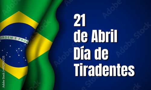 Tiradentes Day Background Design.