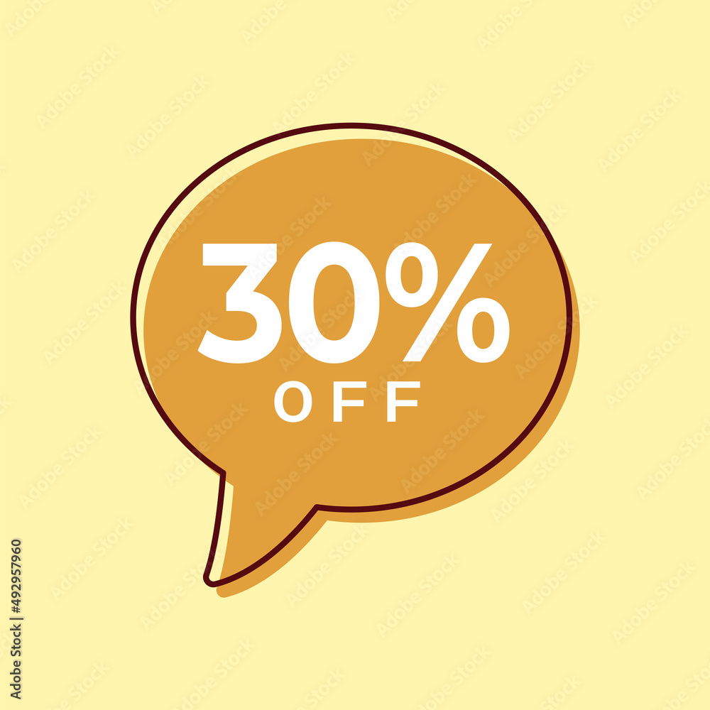 Discount up to 30% off Vector Template Design Illustration Discount up to 30% off Vector Template Design Illustration