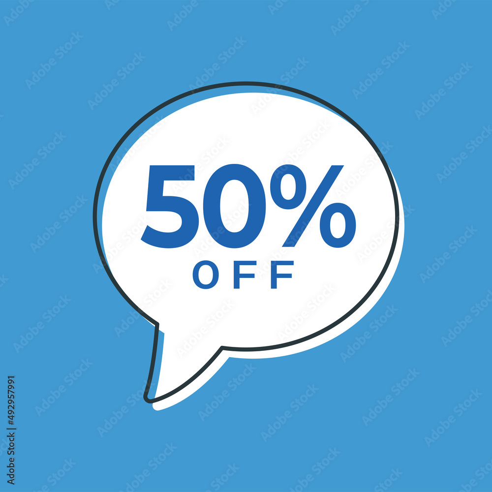 Discount up to 50% off Vector Template Design Illustration Discount up to 50% off Vector Template Design Illustration