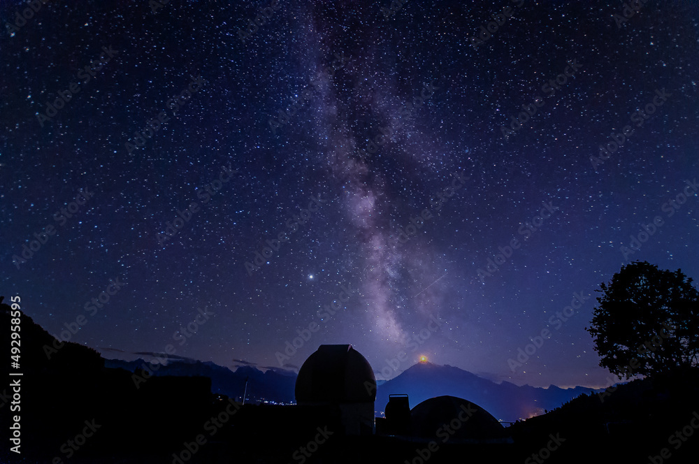 Milchstraße mit Planetarium 