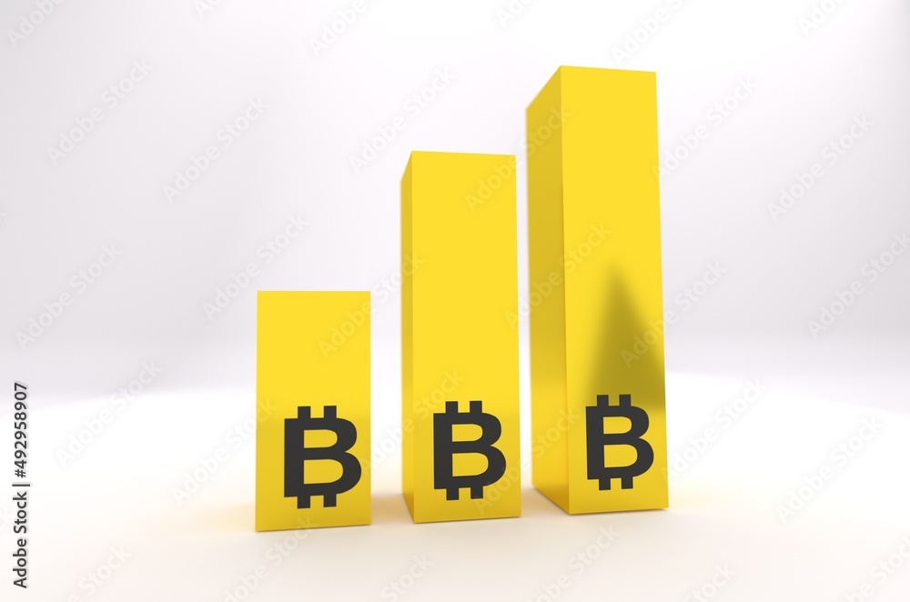 Bitcoin growth bars