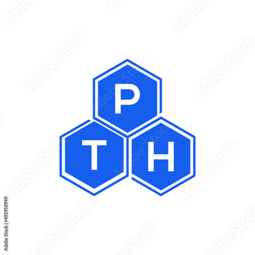 PTH letter logo design on White background. PTH creative initials letter logo concept. PTH letter design. 