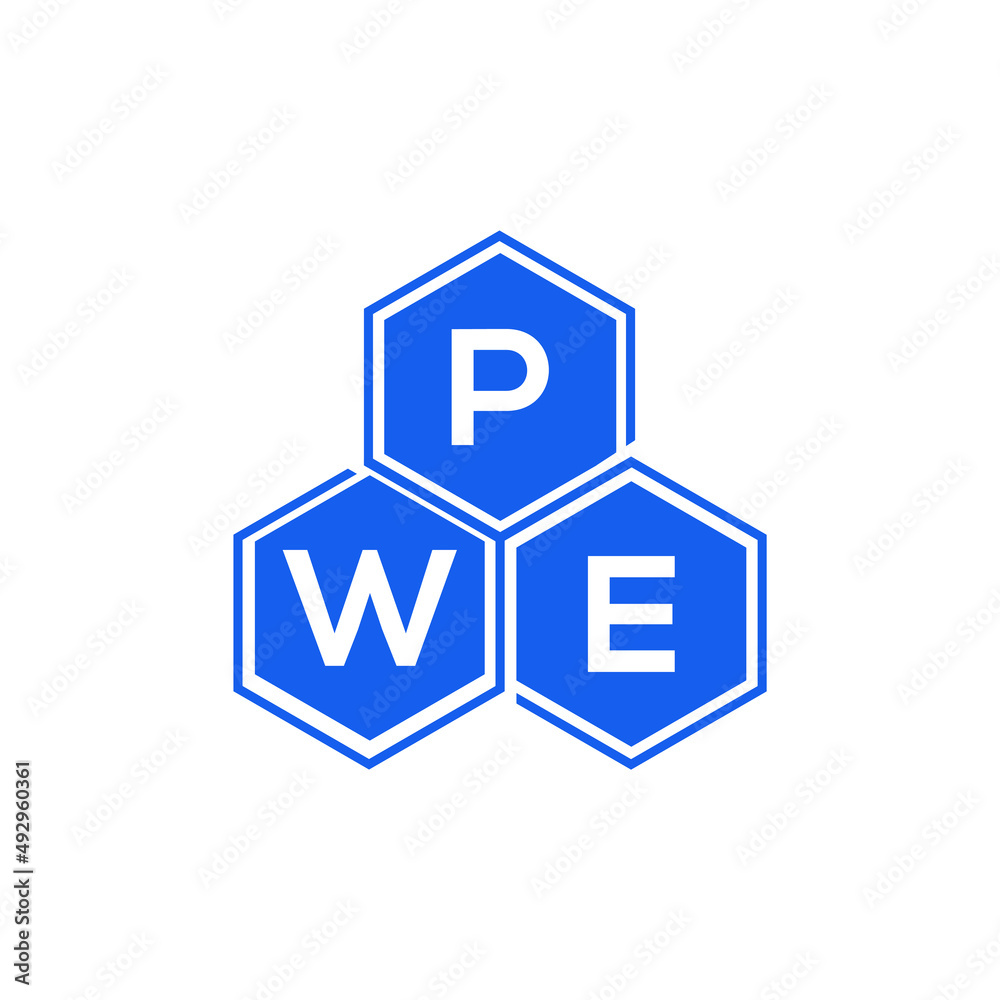 PWE letter logo design on black background. PWE creative initials letter logo concept. PWE letter design. PWE letter logo design on black background. PWE creative initials letter logo concept. PWE letter design.