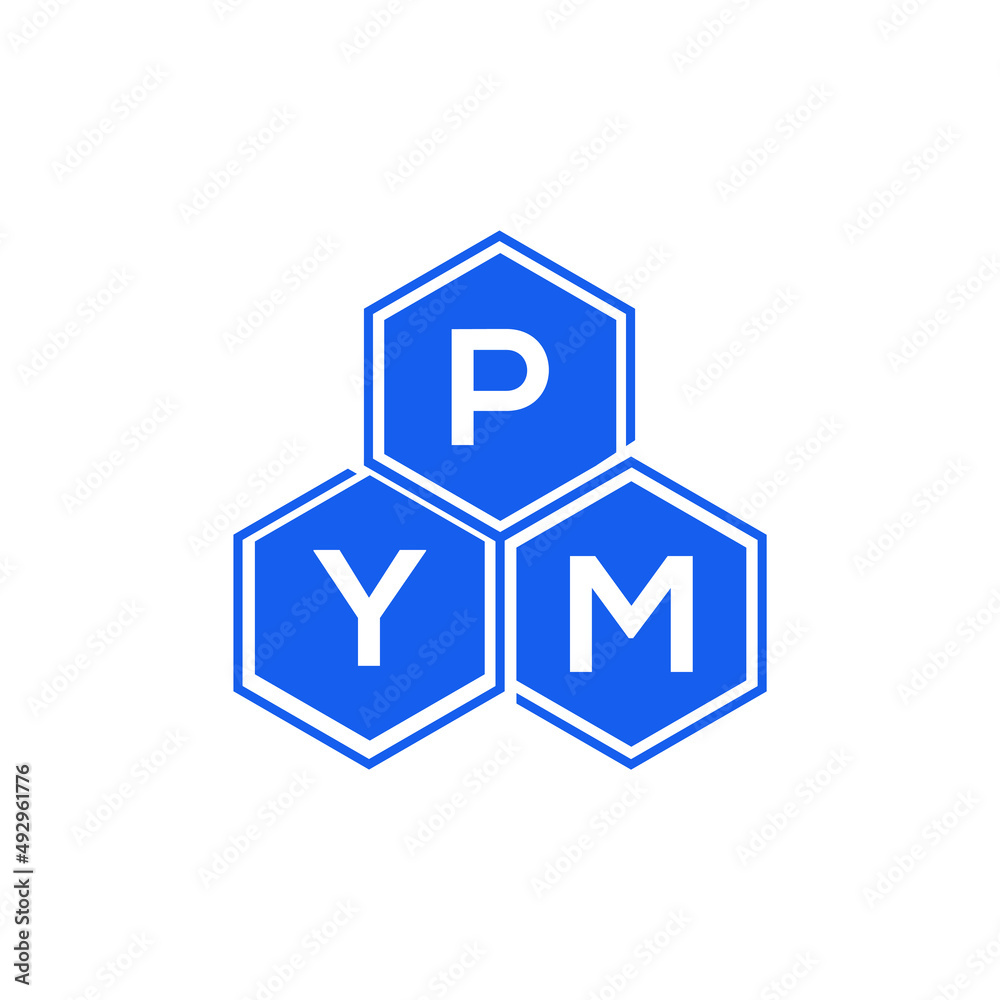 PYM letter logo design on White background. PYM creative initials letter logo concept. PYM letter design. PYM letter logo design on White background. PYM creative initials letter logo concept. PYM letter design.