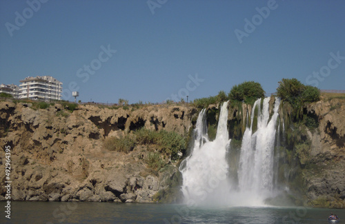waterfall in the mountains