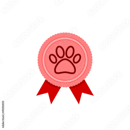 Pet award symbol icon isolated on white background