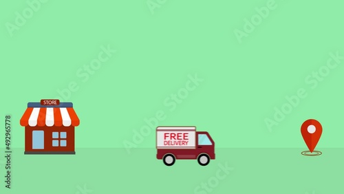 delivery free transportation service  with shopping online.