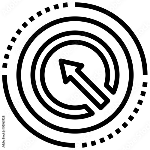 TOP LEFT line icon,linear,outline,graphic,illustration