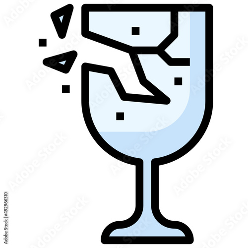 BROKEN GLASS  filled outline icon,linear,outline,graphic,illustration