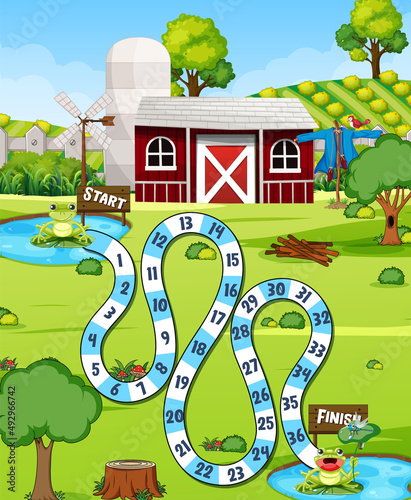 A farm boardgame template