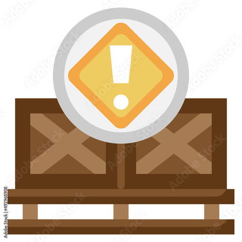 hazardous flat icon,linear,outline,graphic,illustration
