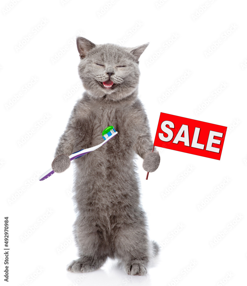 Happy 2025 cat toothbrush