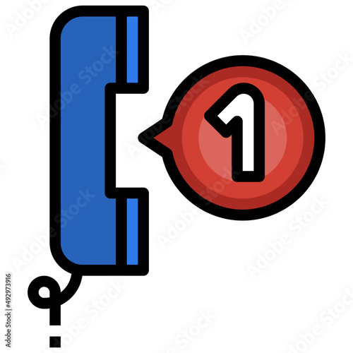 MISSED CALL filled outline icon,linear,outline,graphic,illustration