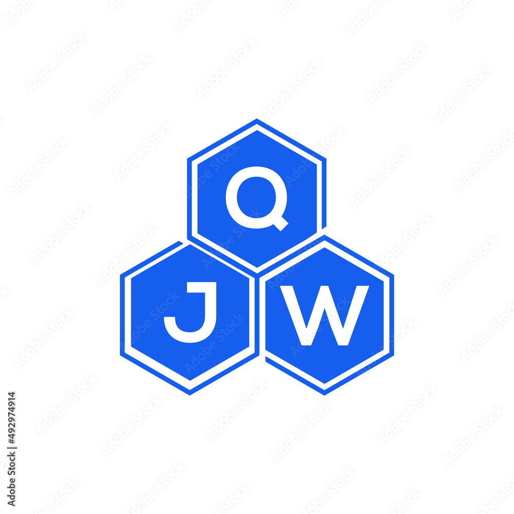 QJW letter logo design on black background. QJW creative initials letter logo concept. QJW letter design. QJW letter logo design on black background. QJW creative initials letter logo concept. QJW letter design.