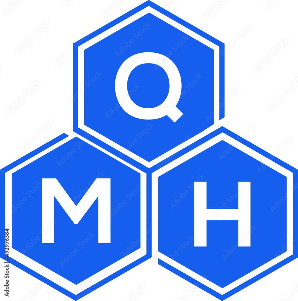 QMH letter logo design on black background. QMH creative initials letter logo concept. QMH letter design. QMH letter logo design on black background. QMH creative initials letter logo concept. QMH letter design.