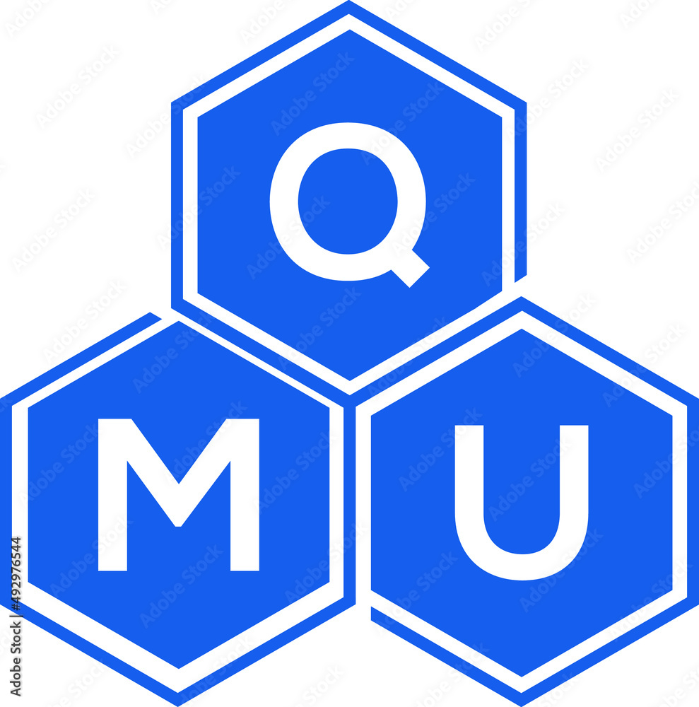 QMU letter logo design on black background. QMU creative initials letter logo concept. QMU letter design. QMU letter logo design on black background. QMU creative initials letter logo concept. QMU letter design.