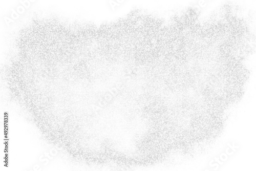 White And Grey Halftone Dotted Background. Abstract Square Dots Pattern. Silver Explosion Of Confetti. Digitally Generated Image. Vector Illustration, Eps 10.  