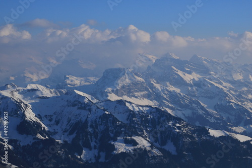 Rugged mountains in the Swiss Alps. © u.perreten