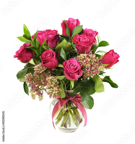 Bouquet of pink rose flower...
