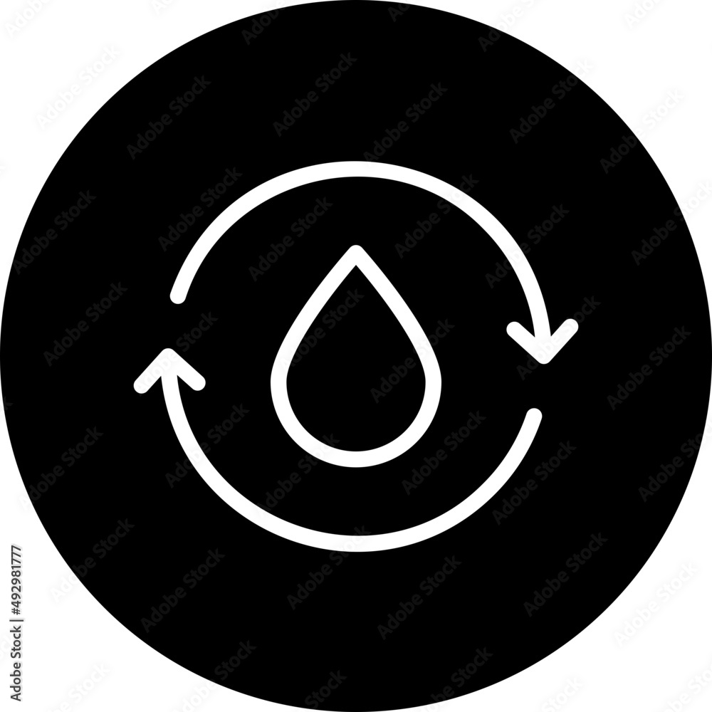 water cycle glyph icon water cycle glyph icon