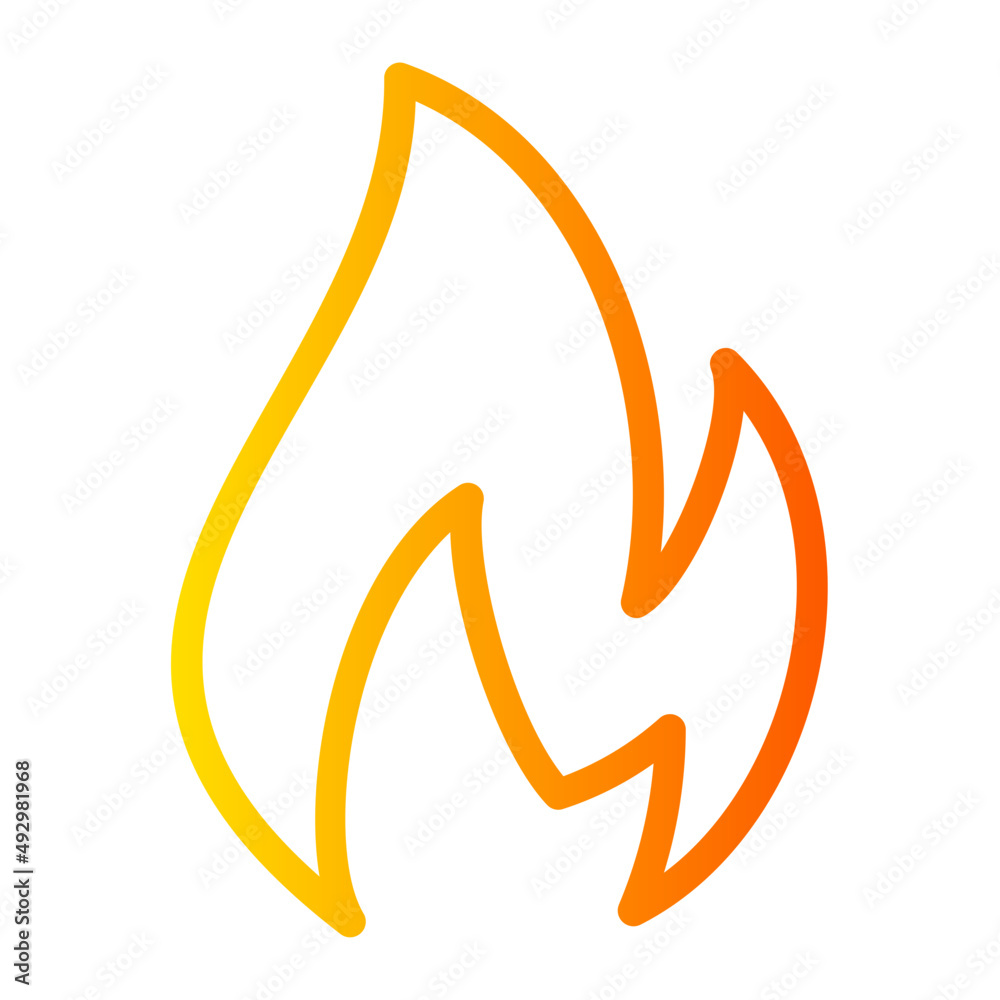 flame gradient icon flame gradient icon