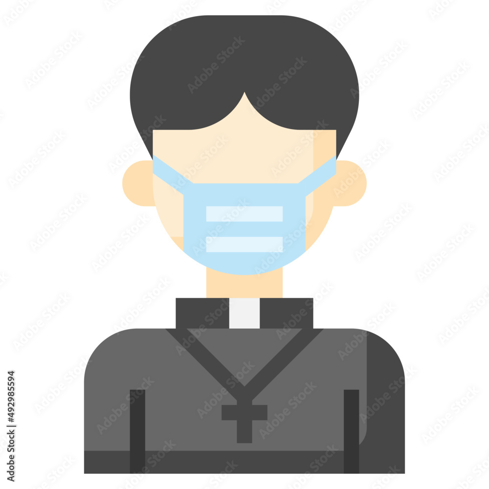 PRIEST flat icon,linear,outline,graphic,illustration PRIEST flat icon,linear,outline,graphic,illustration