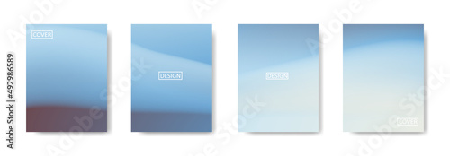 Set of abstract background with beautiful gradation color, colorful background for poster flyer banner backdrop.vertical banner.cool fluid background vector illustration