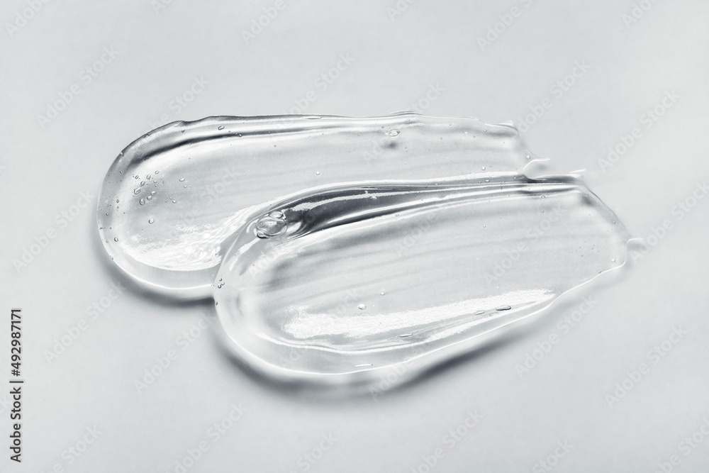 Liquid gray gel cosmetic texture smudge collagen or hyaluronic acid Liquid gray gel cosmetic texture smudge collagen or hyaluronic acid
