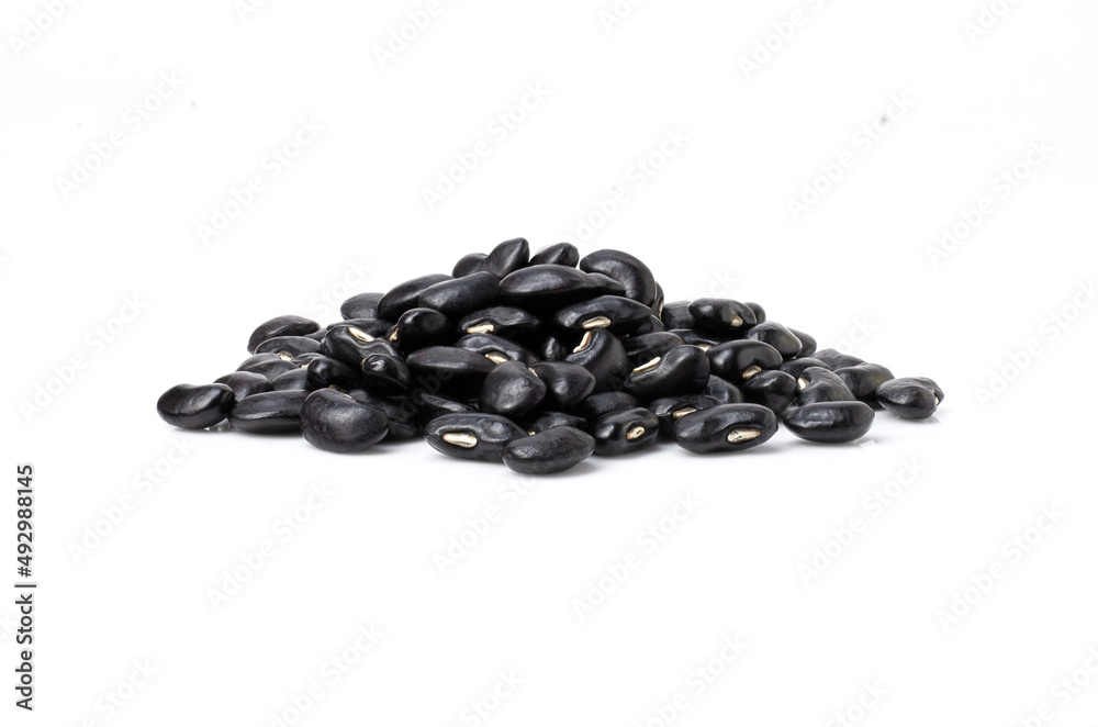 Obraz premium Black bean isolated on white
