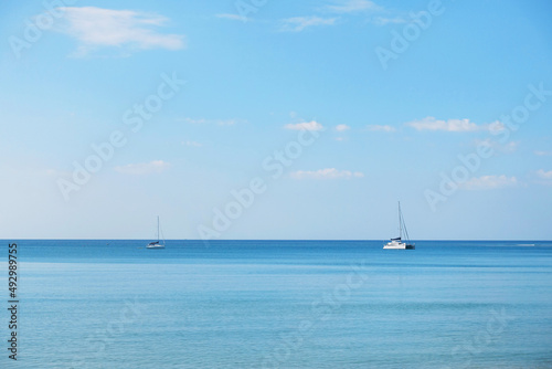 Two boat on the sea