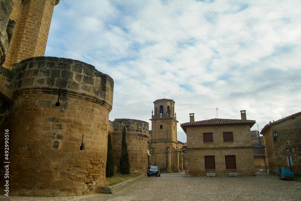 Castillo de Sajazarra, en Sajazarra,, La Rioja, España.
