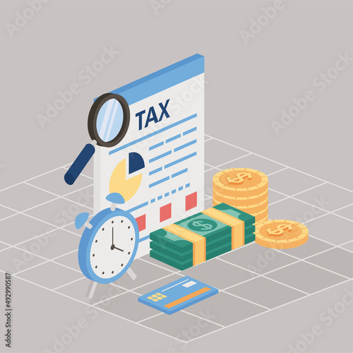 document and tax icons