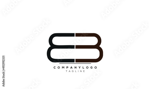  Alphabet letters Initials logo BB