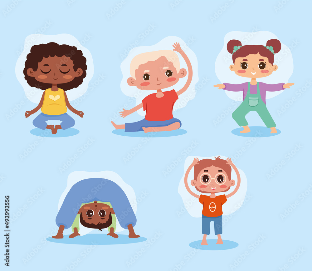 five yoga kids characters