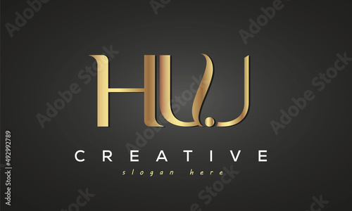 HUU creative luxury logo design photo