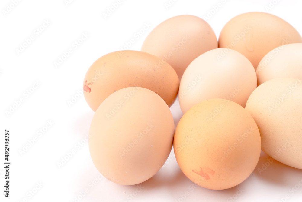 Organic chicken eggs on the table. Eggs are good for everyone and health. Farm products, natural eggs. Organic chicken eggs on the table. Eggs are good for everyone and health. Farm products, natural eggs.