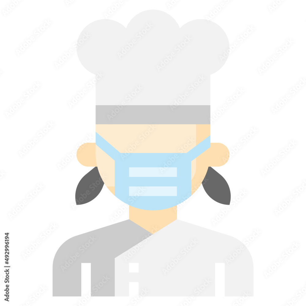 CHEF flat icon,linear,outline,graphic,illustration CHEF flat icon,linear,outline,graphic,illustration