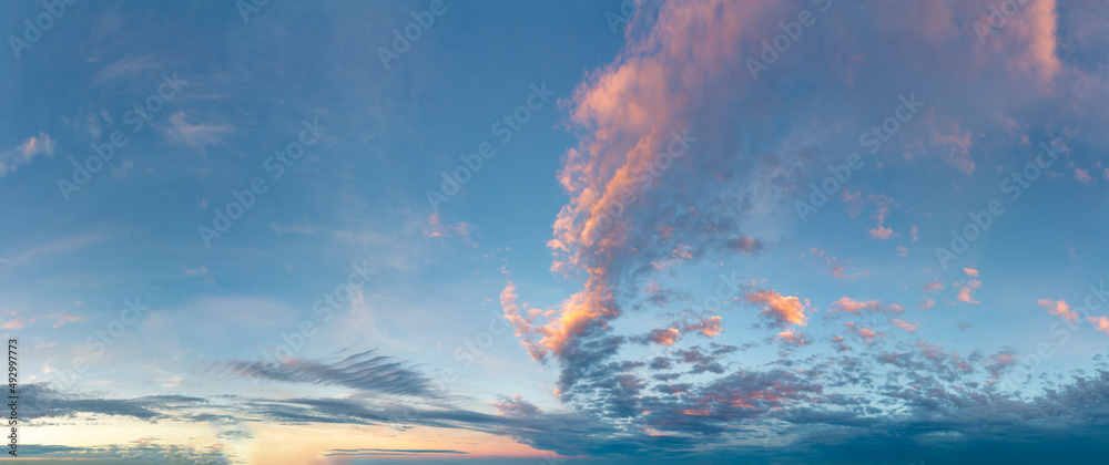 Fantastic clouds at sunrise