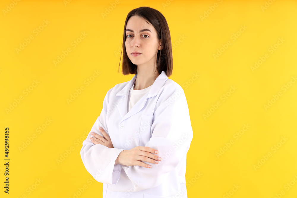 Concept of healthcare worker with young woman Concept of healthcare worker with young woman