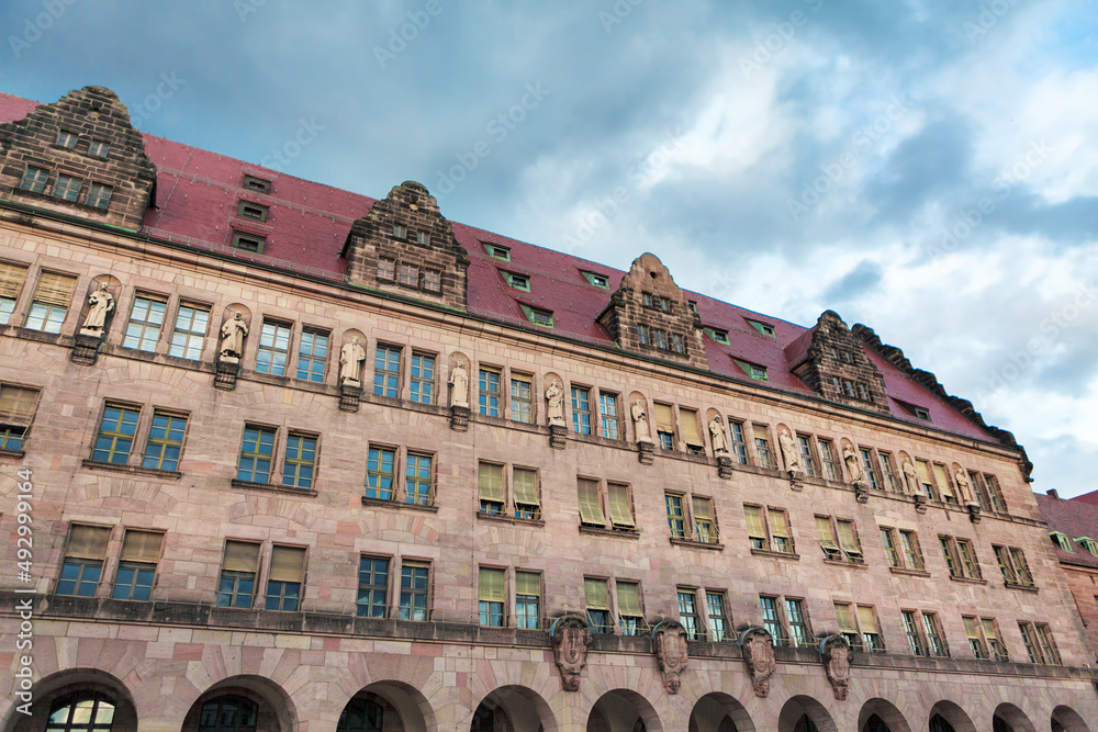 Building of Palace of Justice in Nuremberg Germany Building of Palace of Justice in Nuremberg Germany