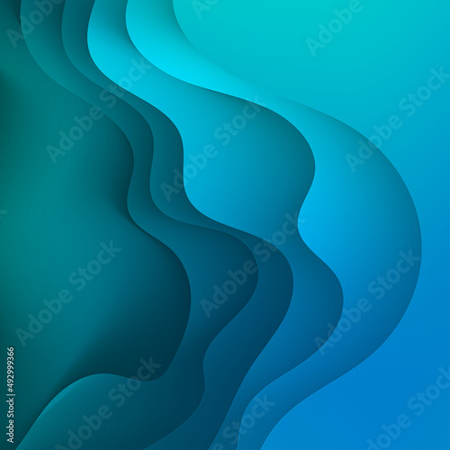 Blue sky. Modern background for screen of your devices. Synth wave  retro wave  vaporwave futuristic aesthetics. Vector illustration