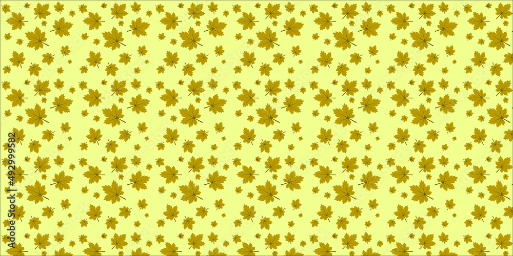 Autumn pattern of leaves on a light background vector Autumn pattern of leaves on a light background vector