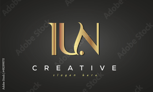 IUN creative luxury logo design photo